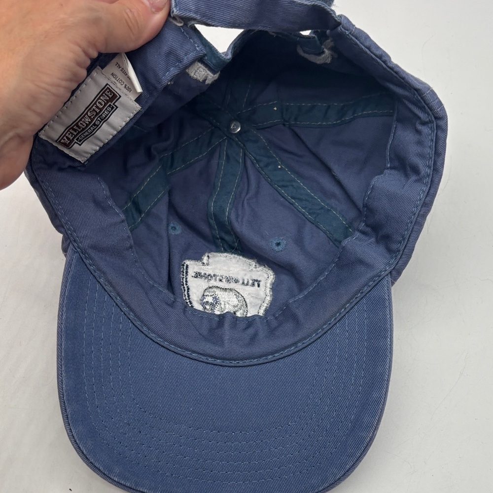 Blue Yellowstone Cap With Bear Patch Ht8820 - image 7